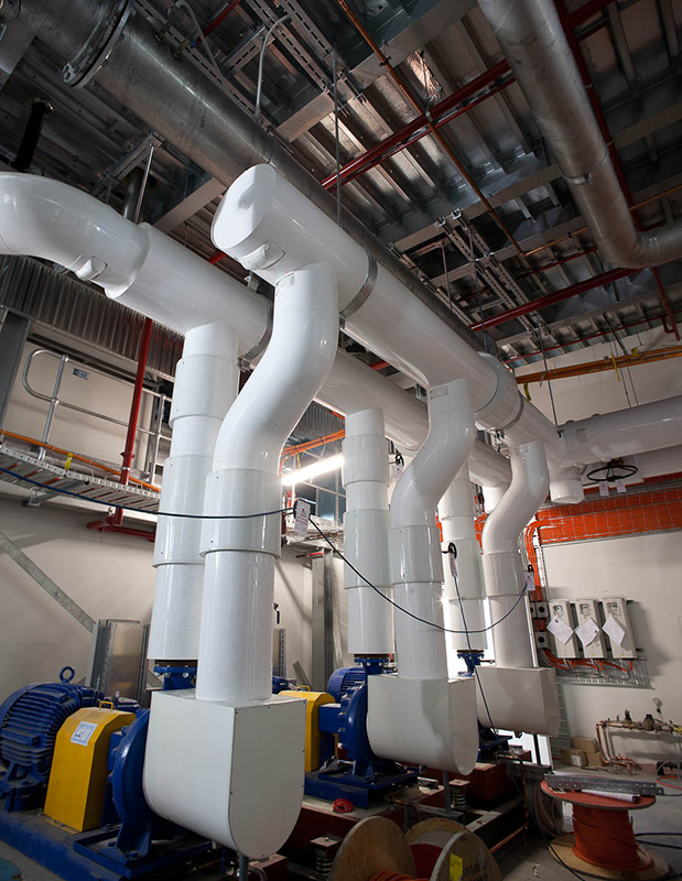 White Colorbond cladding made for pumps