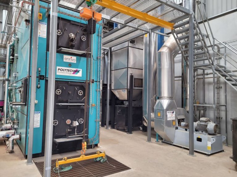 Aluminium clad hot water pumps and pipework