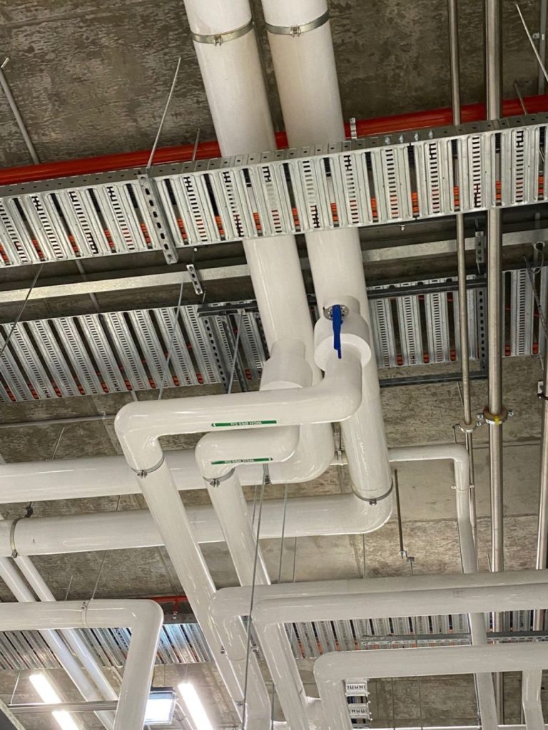 Major pipework and ductwork package, Victoria, mechanical insulation and cladding